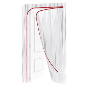 Пленочная дверь на молнии типа L,220 x 120 cm, с малярной лентой 2.5 см х 10 м Matrix 88758