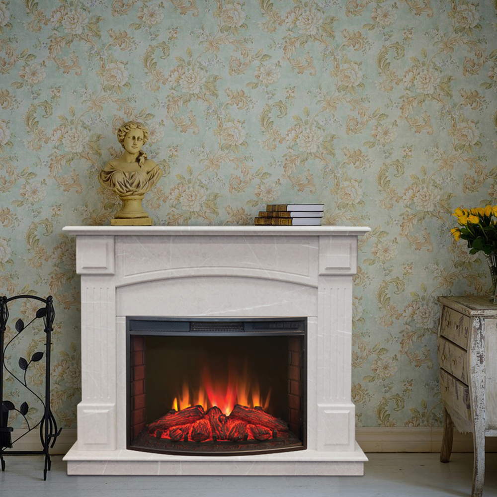 Каминокомплект Real Flame Carolina 24/25,5 WT-F714 с очагом Evrika 25,5