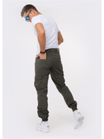 Брюки карго мужские оливковые Город Горький