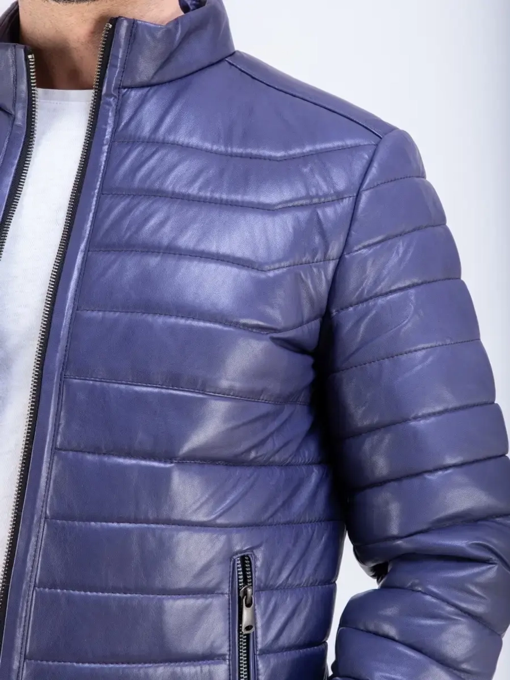 Кожаная куртка мужская демисезонная