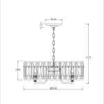 Подвесная люстра Escada NERISSA 2115/8S Chrome