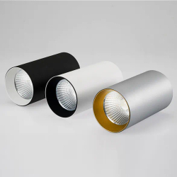 Светильник накладной SP-POLO-R85-1-15W Warm White 40deg (Black, Gold Ring) (Arlight, IP20 Металл, 3 года) 022953