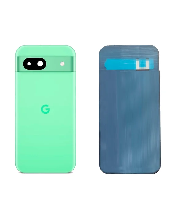 Задняя крышка для Google Pixel 8A Зелёное алоэ (Aloe) со стеклом камеры