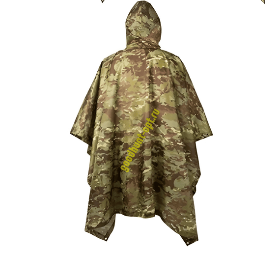 Тактический дождевик Пончо Мультикам