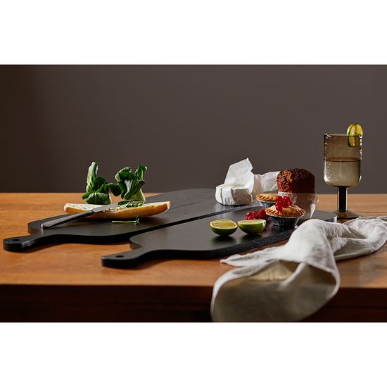 Доска сервировочная rubris, 23х70 см, черная