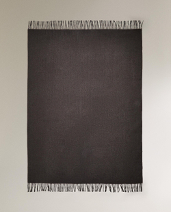 Zara Home плед из полиэстера, зелёный