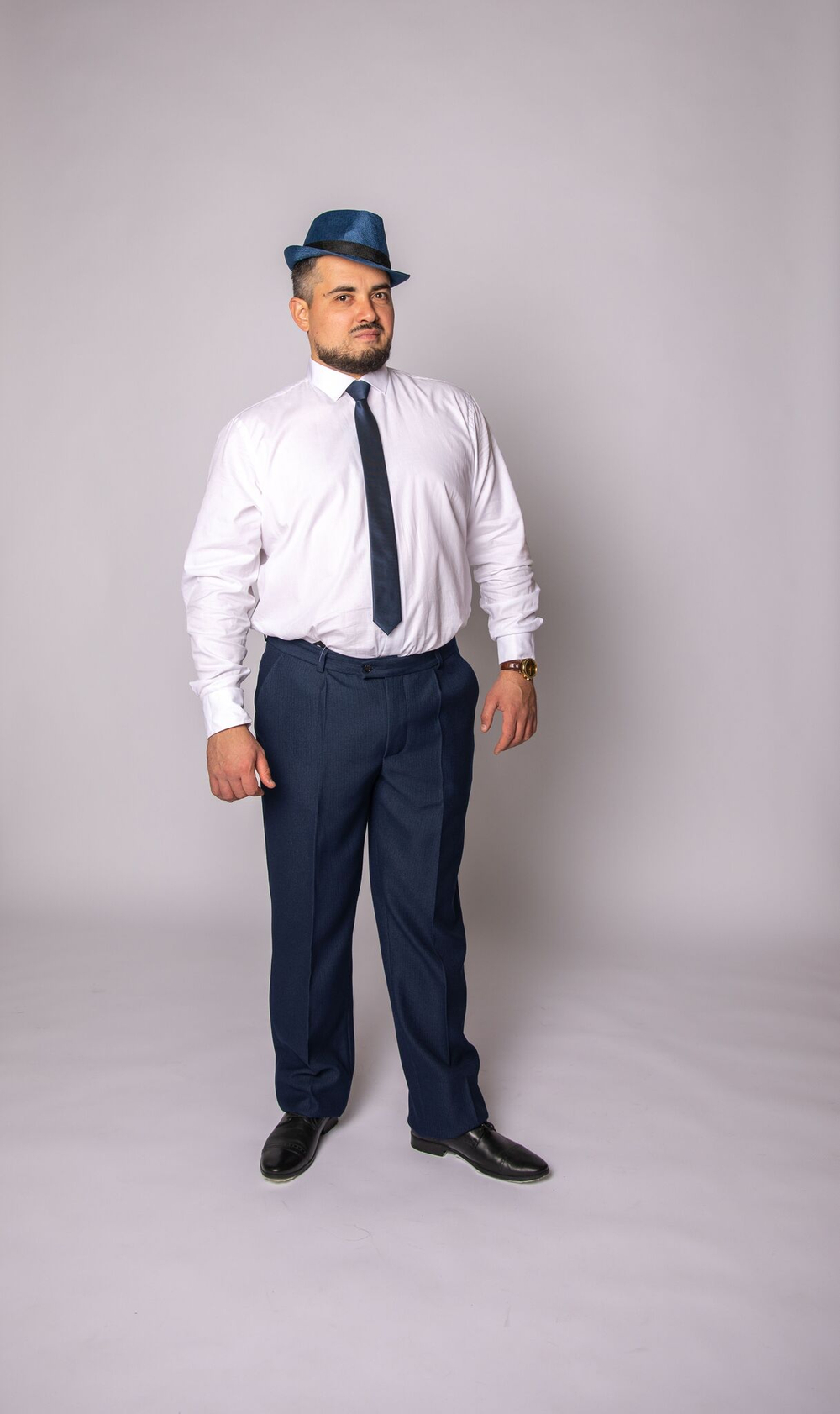 Брюки мужские зимние тёплые утеплённые синие темно-синие полосатые в полоску демисезонные осенние весенние классические классика теплые шерстяные полушерсть костюмные офисные строгие деловые прямые 48 размер L XL