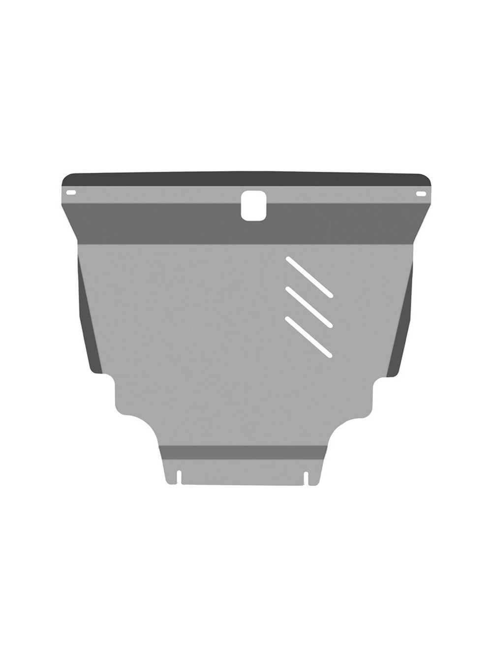 Защита картера (с креп.) для TOYOTA Fielder (2006-2012) 1.5 бензин CVT FWD правый руль (алюминий, 3 мм)  NLZ.48.39.030A NEW