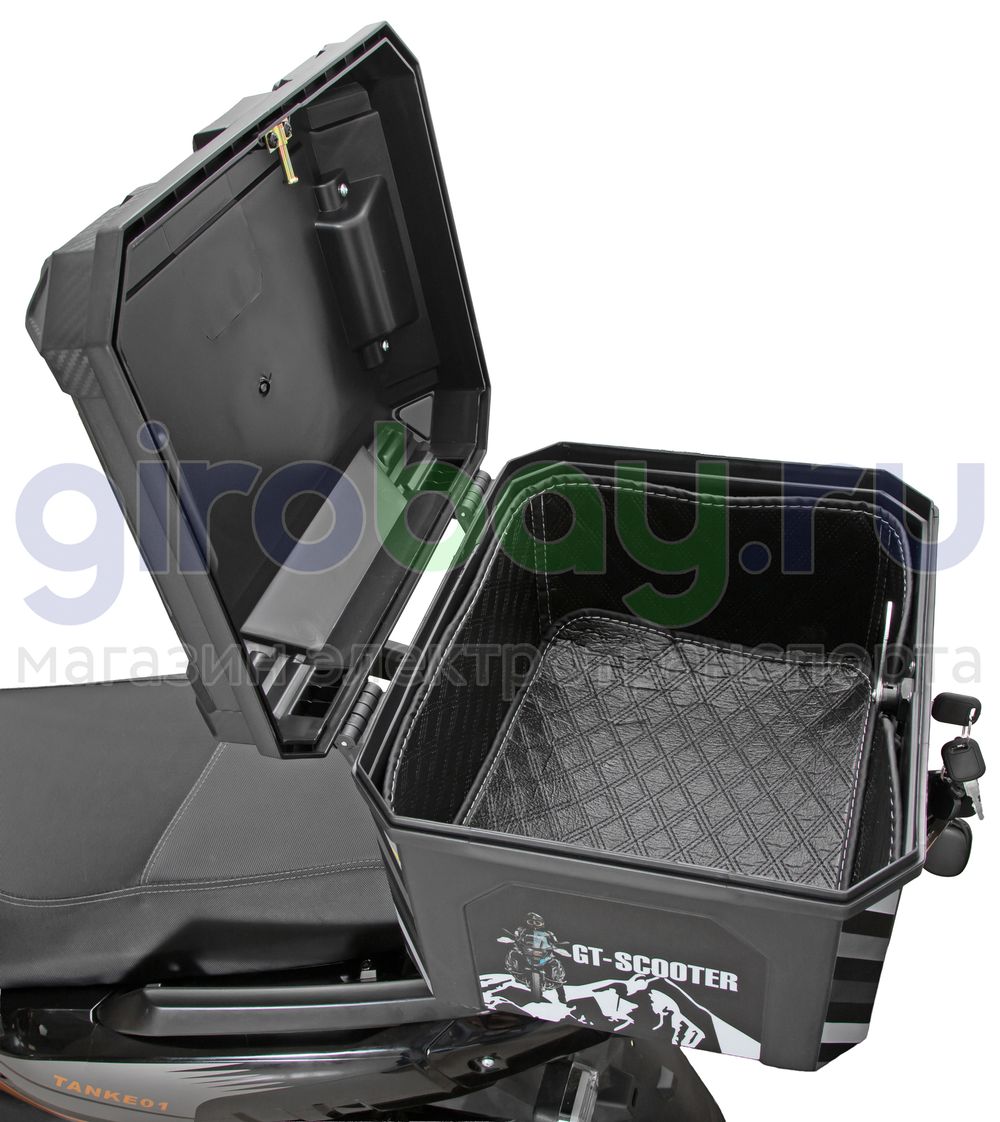 Электроскутер GT Tank 3000W (72V/60Ah) - Чёрный фото №17