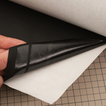Нейлон 0,15 мм на клеевой основе черный, лист 150*50 см