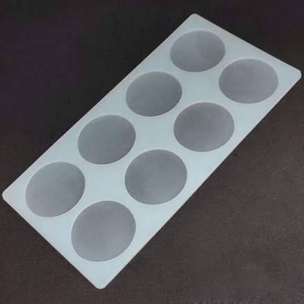 Силиконовый коврик для отливки шоколада и карамели "Круг" d 5 см