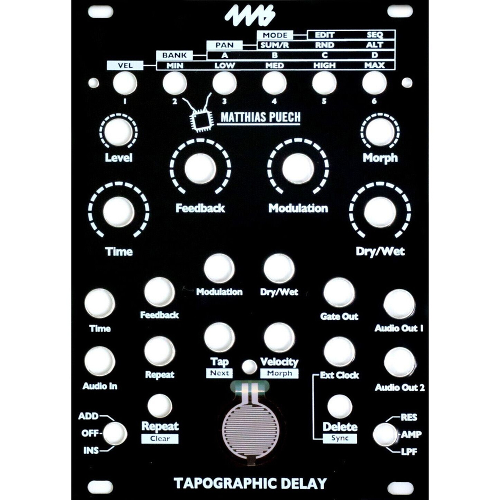 4MS TAPO Black Faceplate
