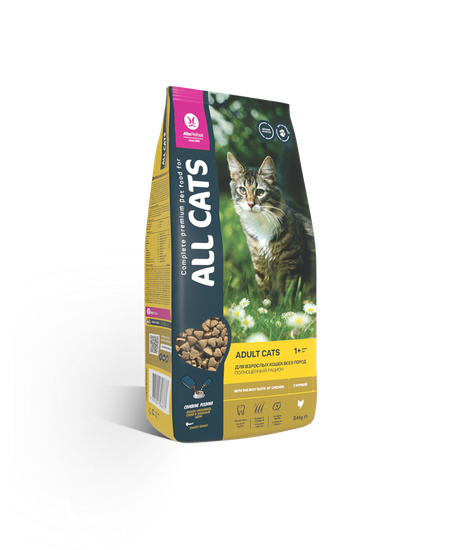 All Cats сухой корм для взрослых кошек с Курицей