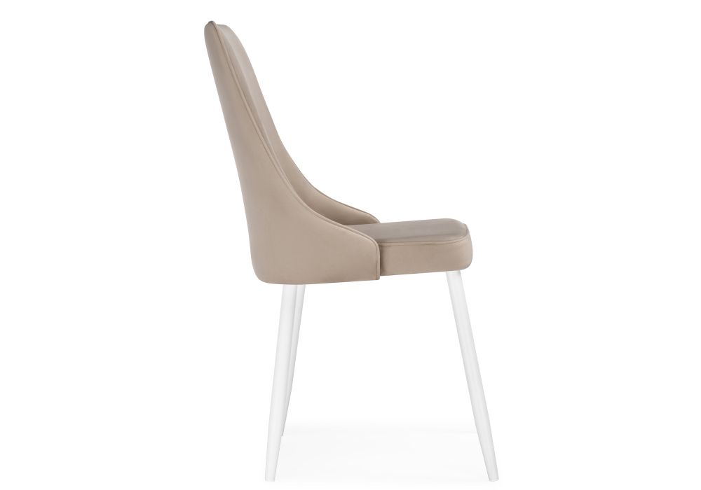 Стул на металлокаркасе Лана бежевый / белый