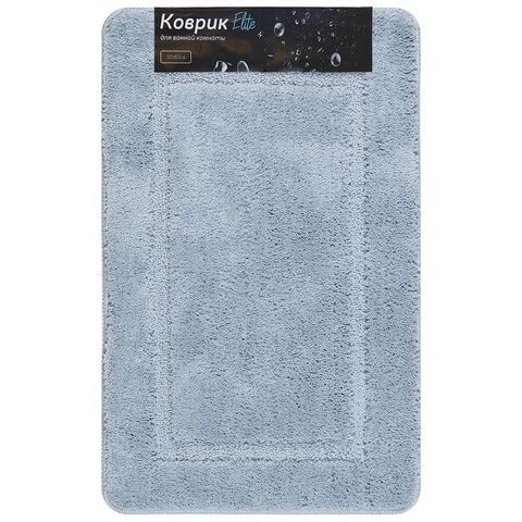 Коврик для ванной, 0.5х0.8 м, ПЭ, бирюз, Альпака, PU010240
