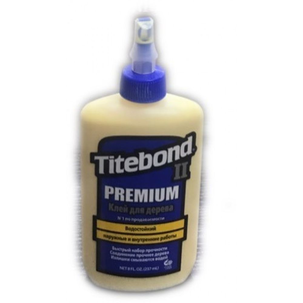 Клей Titebond II Premium Wood Glue (Титебонд 2 Премиум Вууд Глуе) для дерева бежевый, 237 мл