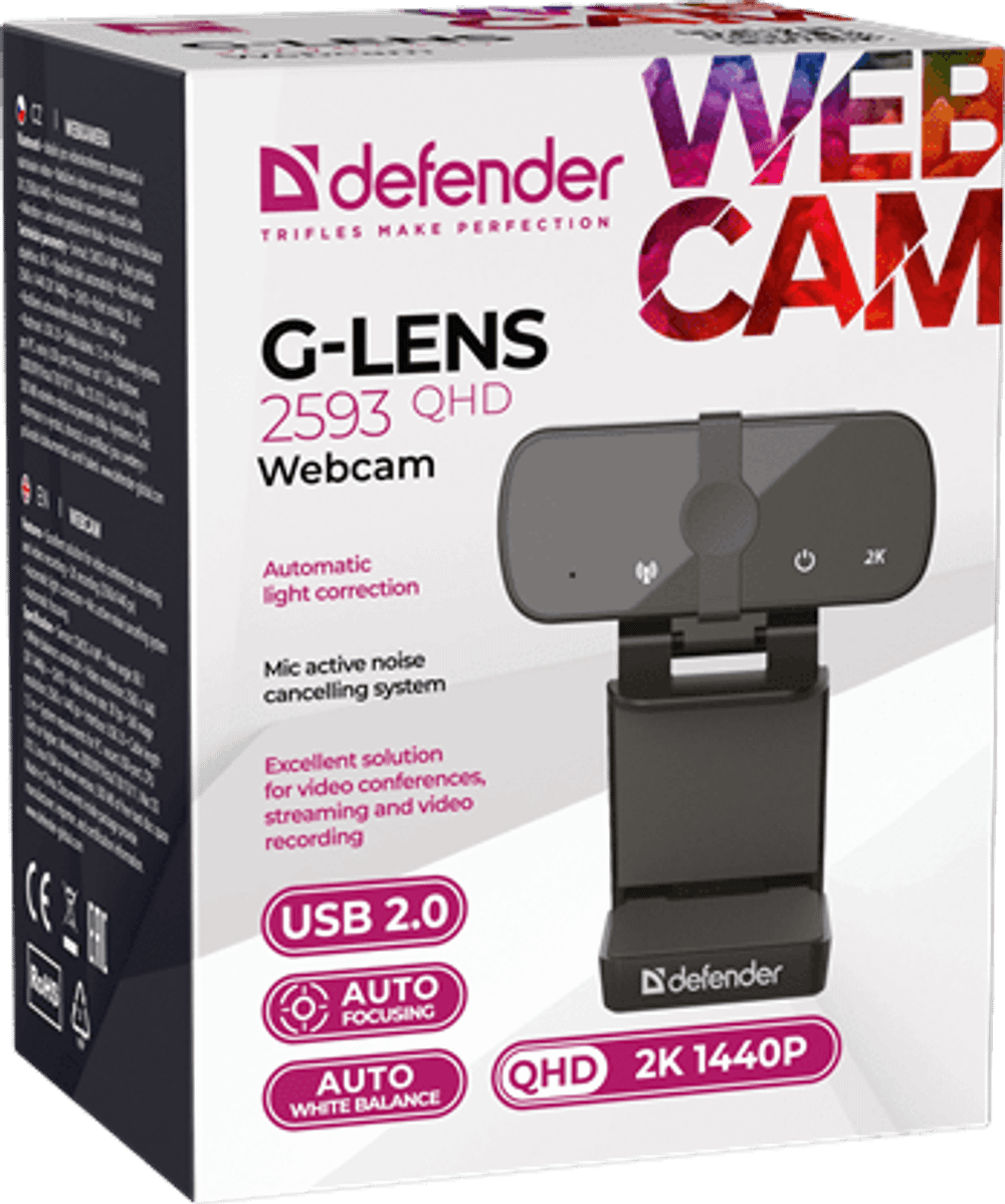 Веб-камера Defender G-Lens 2593 QHD