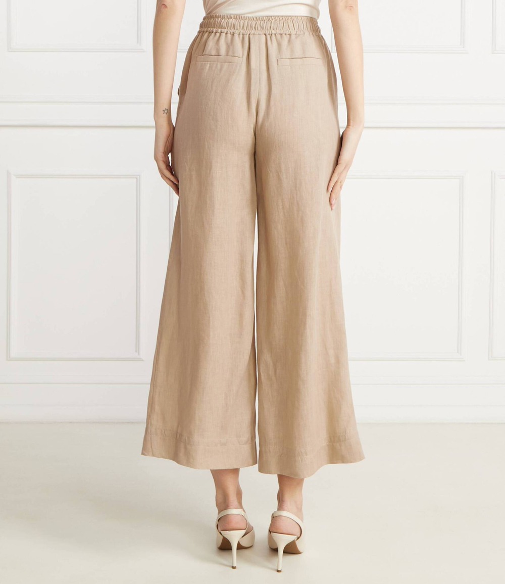 Льняное штаны Marella SPORT - бежевый(13131084)