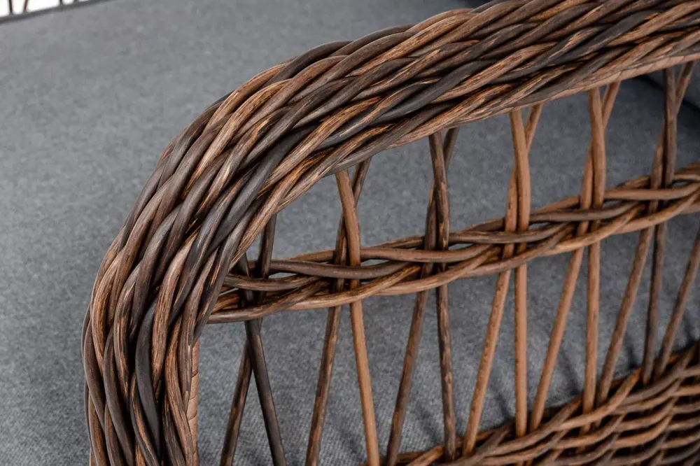 "Цесена" кресло плетеное из искусственного ротанга, цвет коричневый