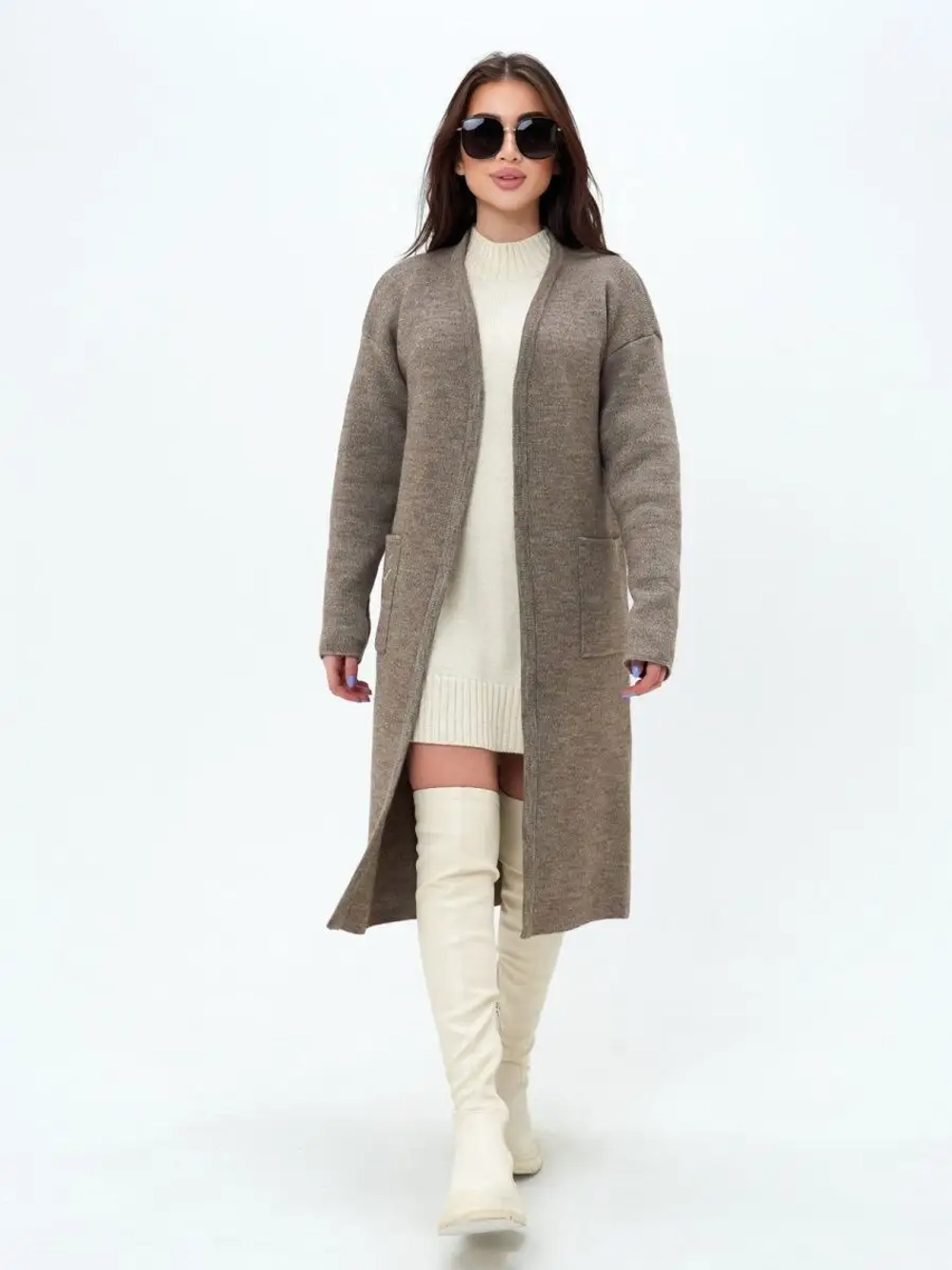 Кардиган женский длинный оверсайз