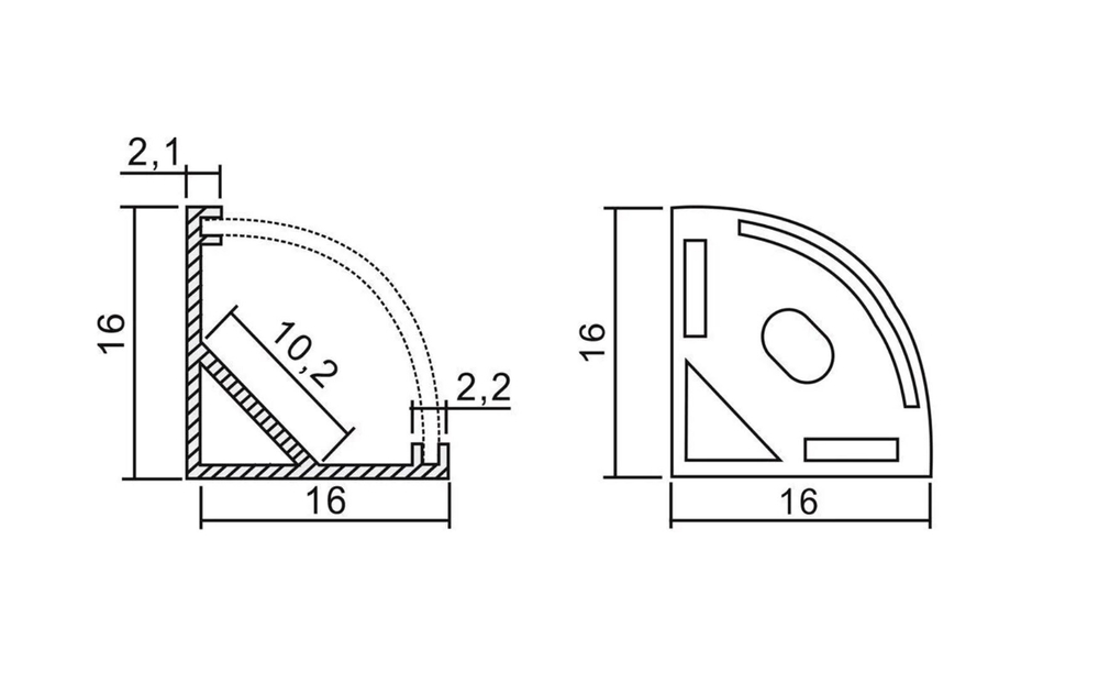 Профиль для светодиодной ленты Feron