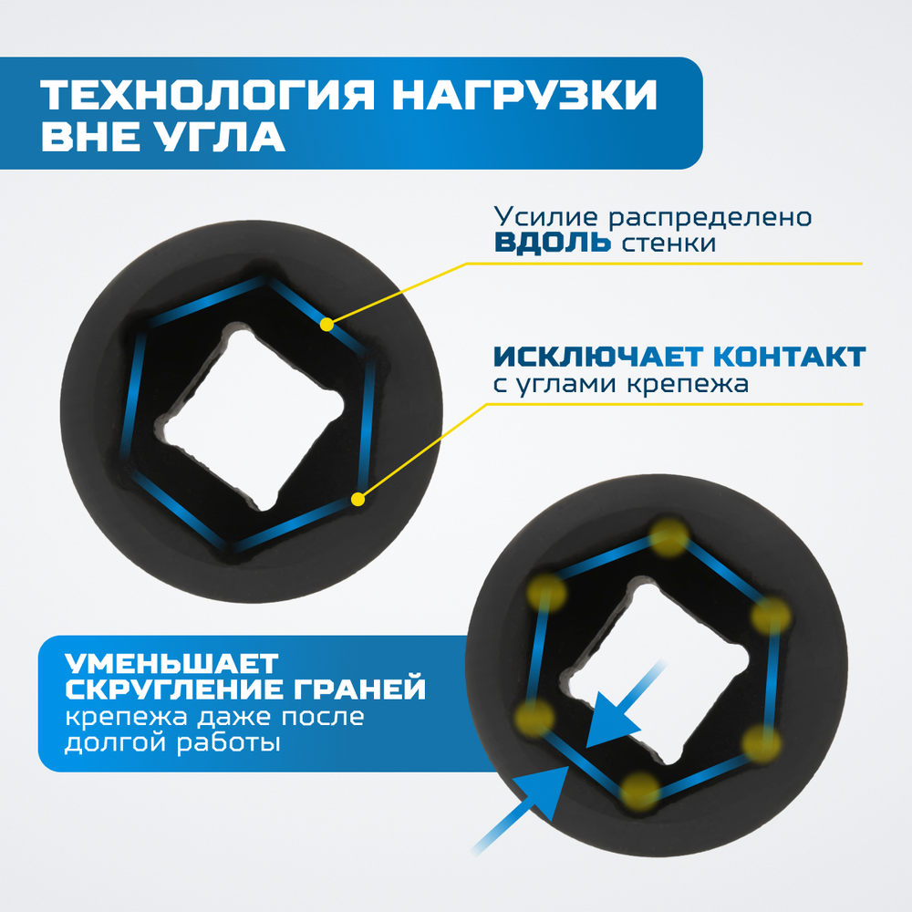 OPT-40340 Набор ударных головок и аксессуаров 1/2", 40 предметов