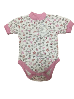 Боди короткий рукав на кнопках из кулирки (100% хлопок) на рост 74 см