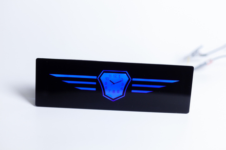 Часы Газель с синей подсветкой