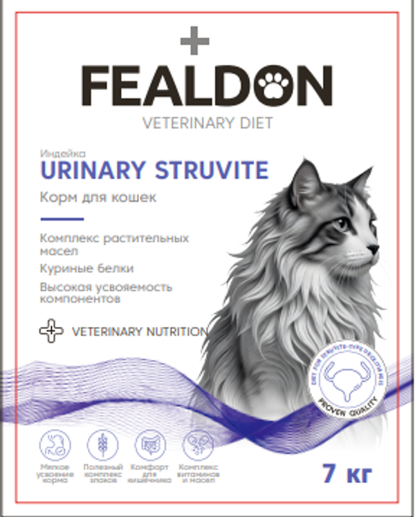 Сухой корм для кошек Fealdon URINARY STRUVITE
