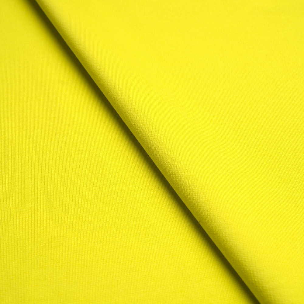 Футер 2-х нит. с начесом, 100% хлопок, 240 гр/м2, зелёный "неон" (12843)