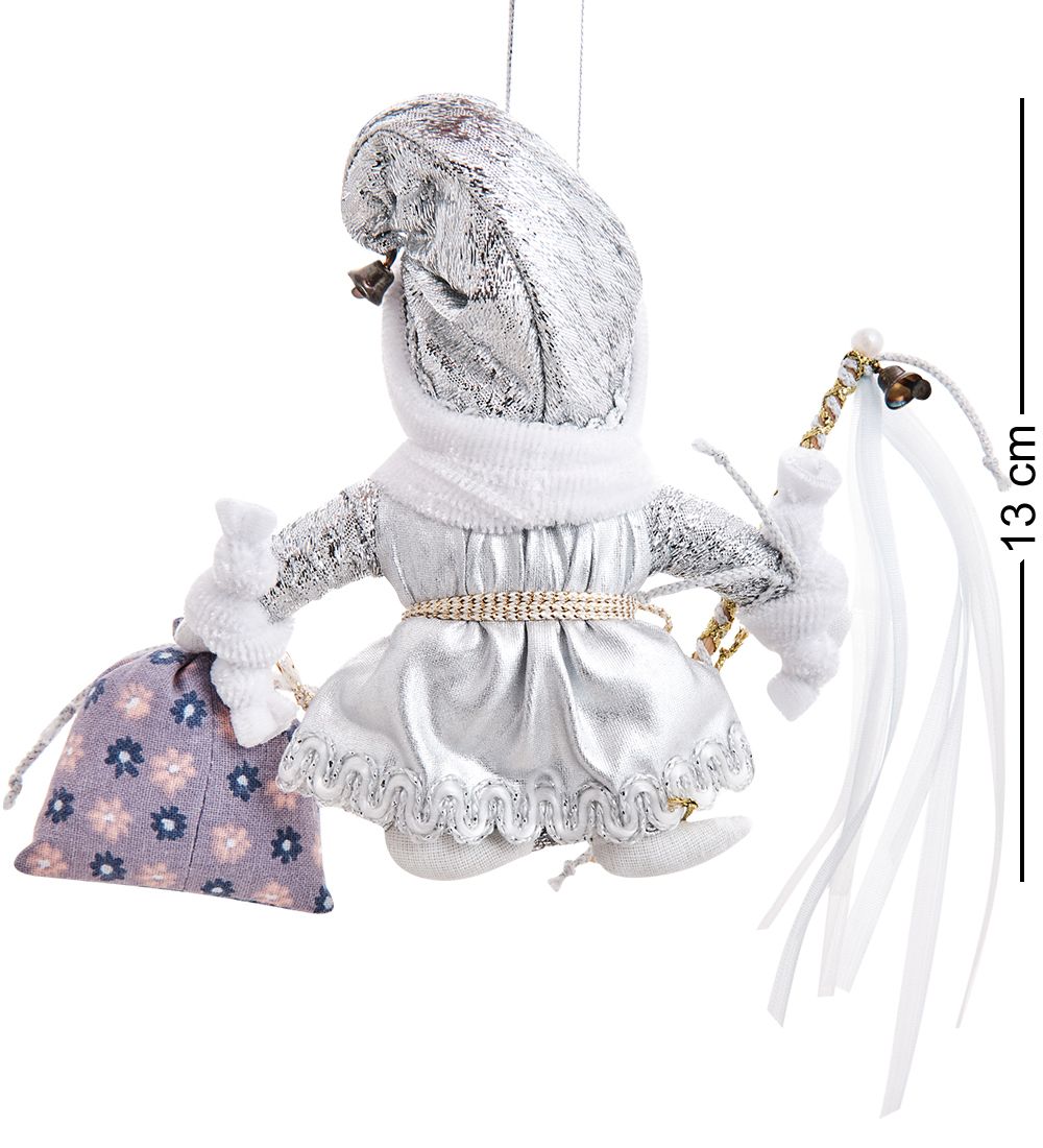 РусКукла RK-956 Кукла малая «Дед Мороз с посохом и мешком»