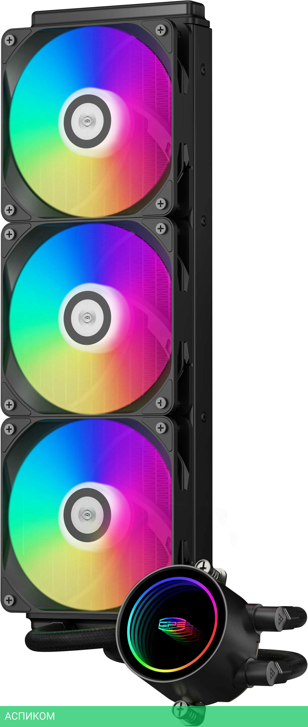 Система жидкостного охлаждения для процессора PCCooler DA360 BK ARGB черный (DA360-BKAWXX-GL)