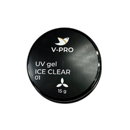 01 UV gel Ice Clear V-PRO 15g
