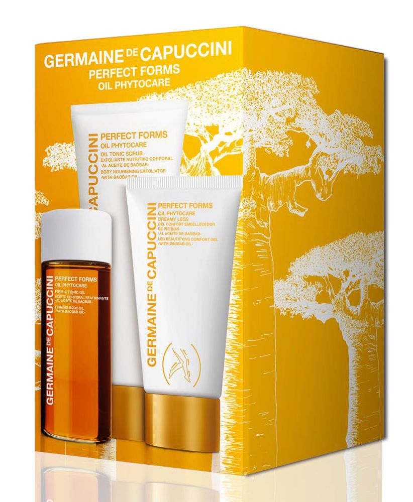 GERMAINE DE CAPUCCINI Perfect Forms Oil Phytocare (F&amp;T 50 + Scrub 75+Legs 50)