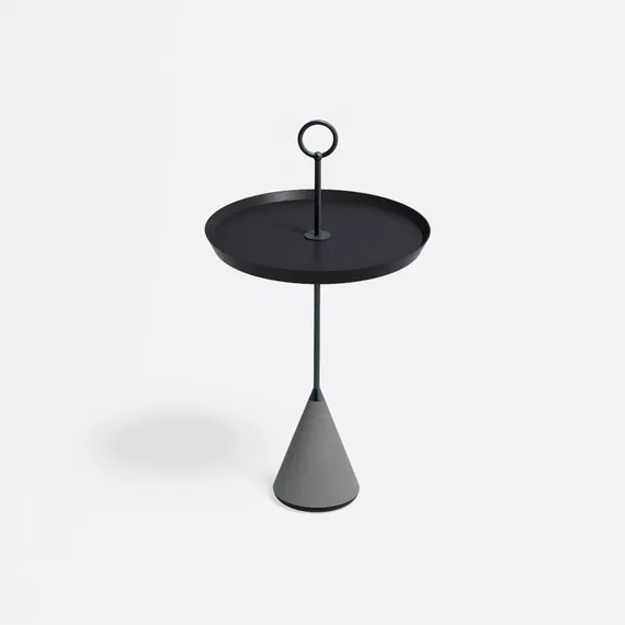 Журнальный столик Pin с кольцом, черный