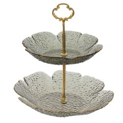 GAEM Ваза для фруктов 2-х ярусная, L23 W23 H25 см