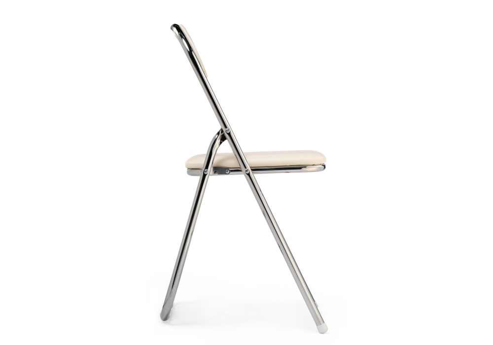 Стул на металлокаркасе Fold 1 складной beige / chrome