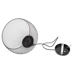 Светильник подвесной (подвес) ЭРА PL7 BK металл, E27, max 60W, высота плафона 280мм, подвеса 720мм, черный | Подвесы в стиле LOFT