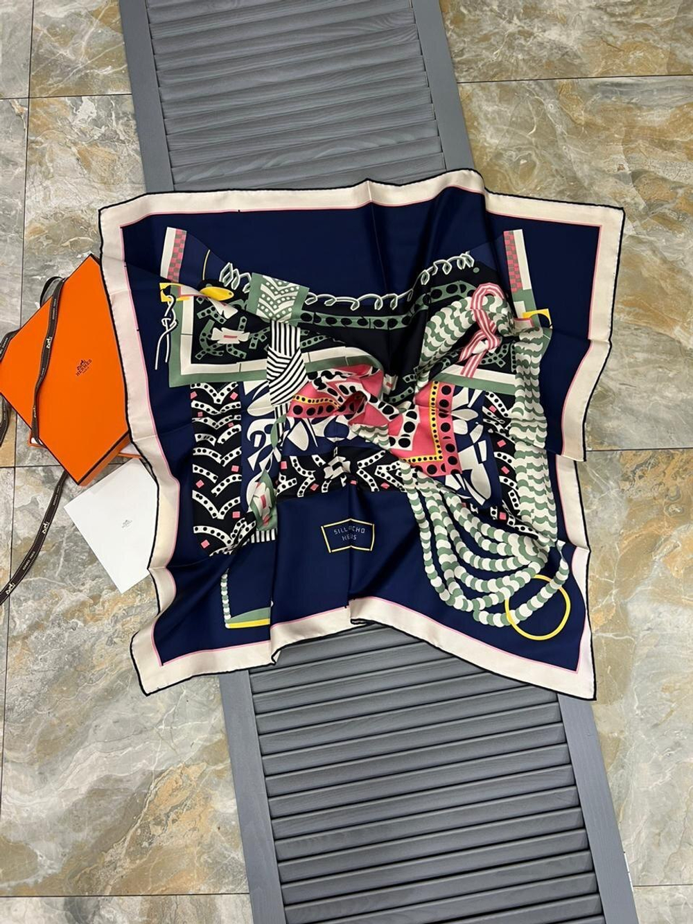 Платок Hermes 90х90 см, арт. 483152248