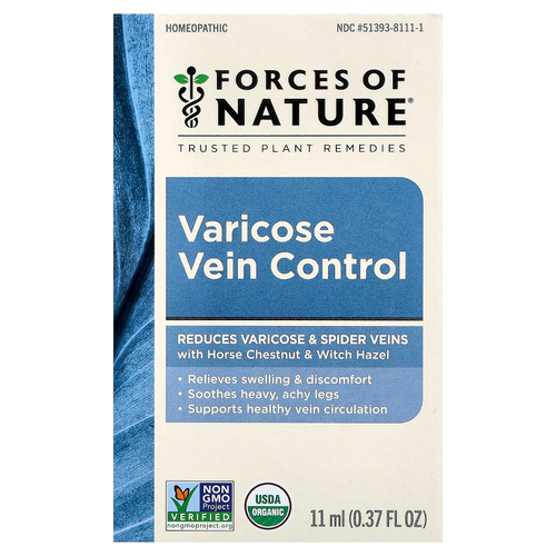 Forces of Nature, средство для контроля варикозных вен, 11 мл (0,37 жидк. унции)