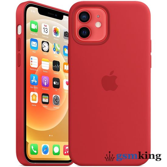 Apple Silicone Case with MagSafe iPhone 12 | 12 Pro Product Red (Красный) MHL63ZM/A