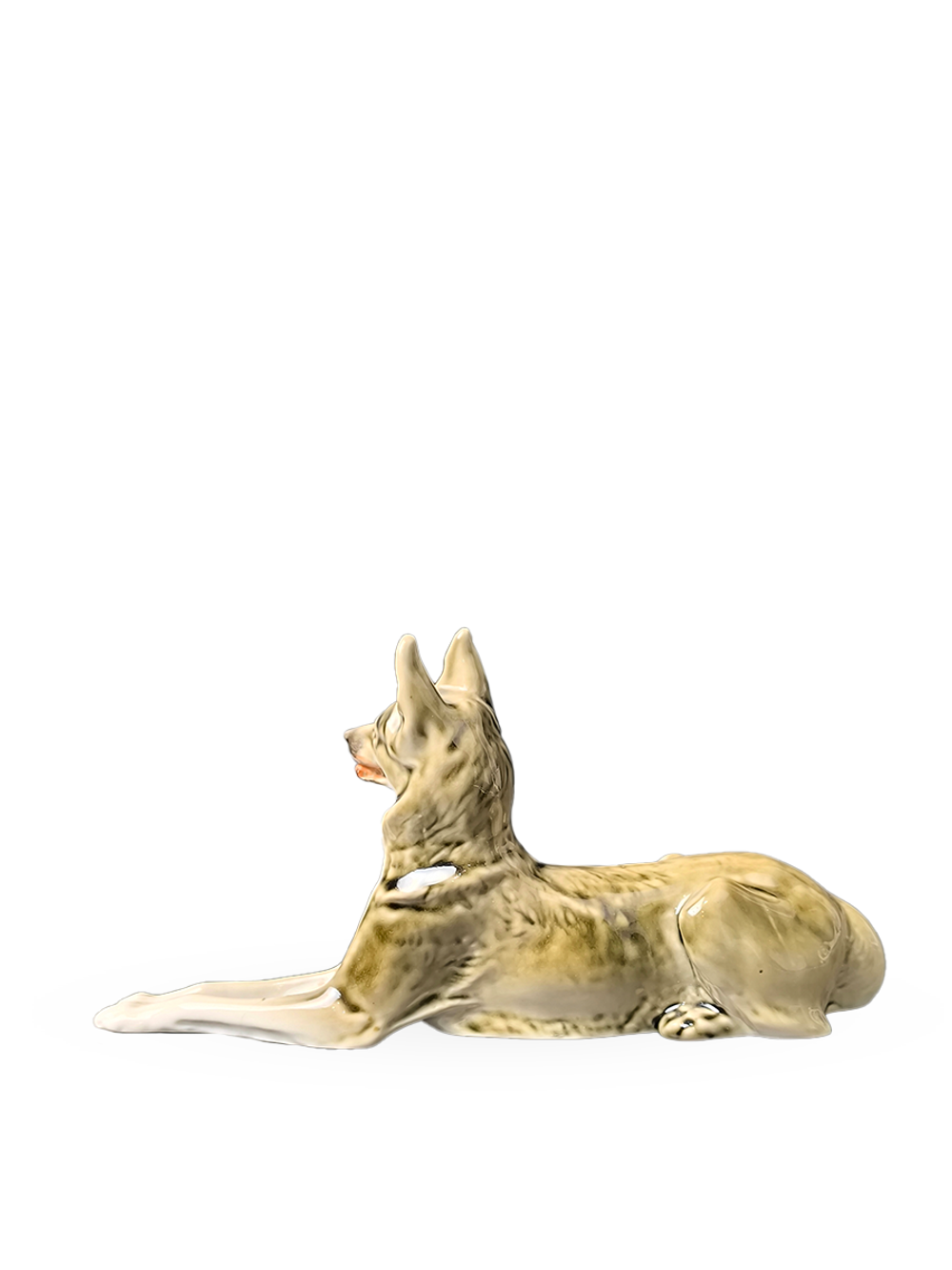 Фарфоровая статуэтка "Немецкая овчарка" (ЛФЗ), 1970-1990 гг.