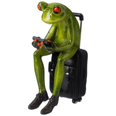 ФИГУРКА "ЛЯГУШКА" ДЕКОРАТИВНАЯ 8,6Х5,8Х14 СМ. 146-2003 Lefard