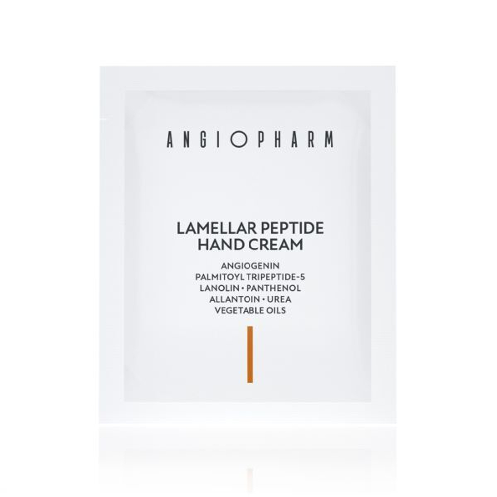 ANGIOPHARM ЛАМЕЛЛЯРНЫЙ КРЕМ ДЛЯ РУК С ПЕПТИДАМИ, 3 Мл | LAMELLAR PEPTIDE HAND CREAM