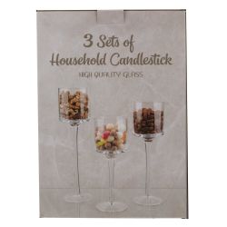 GAEM Набор из 3-х подсвечников, L23 W12 H32,5 см