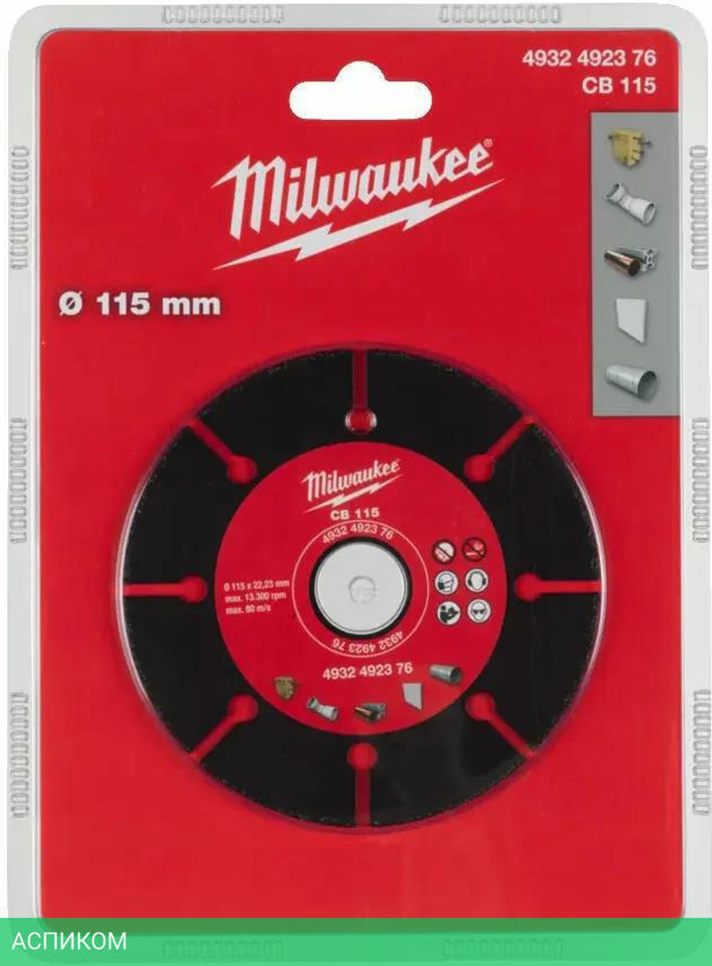 Диск пильный Milwaukee CB-115мм (4932492376)