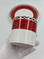 Кофейная пара красная Yves Saint Laurent by Yamaka