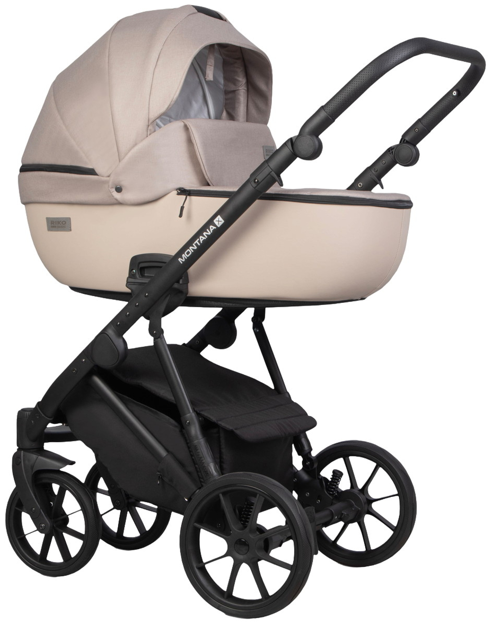 Детская коляска Riko Basic Montana Plus X 2 в 1 42 Beige (бежевый)