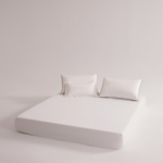 КПБ Однотонный Сатин Элитный на резинке OCER023, Евро, 4 наволочки, простынь 180*200*30