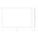 Зеркало Evoform со встроенным LED-светильником 35,5 W 120х80 см Без выключателя